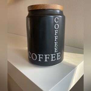 The Old Pottery Co. Black Coffee Canister